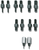 Gedore 1120751 1.81/20 Thread adapter set for 1- and 2-hole applications, M14x1.5
