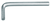 Gedore 6342200 42 0.7 Offset screwdriver, hexagon socket 0.7 mm – view 1