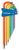 Gedore 3297470 H 42 CKEL-09 Offset screwdriver set 9 pieces coloured