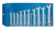 Gedore 6099000 8-0100 Double Open-ended spanner set 10 pieces 5-13 mm