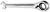 Gedore 2297264 7 UR 9 Combination ratchet spanner, reversible, UD 9 mm – view 1