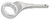 Gedore 6034140 2 A 32 Single ended ring spanner, cranked, 12-edge, 32 mm