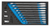 Gedore 2327686 1500 CT1-7 RA Set of Open-ended spanneres with ring ratchet in Check-Tool module