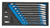 Gedore 2327678 1500 CT1-7 URA Open-ended spanner set with ring ratchet switchable in CT module