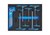 Gedore 2016540 2005 CT2-DT 2142 Offset screwdriver set in check tool module, 17 pieces