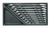 Gedore 6621000 1500 ES-6 Double open ended spanner set in 1/3 ES module