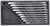 Gedore 2305429 1500 ES-7 R Set of open-end wrenches with ring ratchet in 1/3 ES module