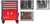 Gedore 3301689 R22041004 Tool set in workshop trolley WINGMAN red 129 pieces