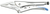 Gedore 1868039 137 KR-10 Grip pliers, long jaws 10"