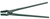 Gedore 8845290 233-400 Blacksmiths' tongs with wolf jaw 400 mm