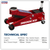 Sealey 3500CXD Trolley Jack with Super Rocket Lift 3.5 Tonne
