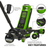 Premier 4040AG Low Profile Trolley Jack with Rocket Lift 4 Tonne - Green