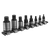 Premier Black AK6214B Spline Socket Bit Set 1/4", 3/8" & 1/2"Sq Drive 8pc