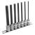 Premier AK62254 Hex Socket Bit Set 3/8"Sq Drive 110mm 7pc