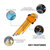 Premier AK7175 Imperial Extra-Long Ball-End Hex Key Set 9pc