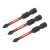 Premier AK8229 Phillips Impact Power Tool Bits #1 x 50mm 3pc