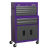 American Pro AP2200BBCP Topchest & Rollcab Combination 6 Drawer - Purple/Grey
