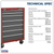 American Pro AP22507BB Rollcab 7 Drawer - Red/Grey