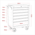 American Pro AP226 Rollcab 6 Drawer - Red