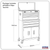 American Pro AP22BCOMBO Topchest & Rollcab Combination 6 Drawer with 170pc Tool Kit - Blue/Black