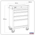 Superline Pro AP2705BE Black Edition Rollcab with 5 Soft Close Drawers 680mm