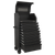 Superline Pro AP2709BE Black Edition Tower Cabinet with 9 Soft Close Drawers & Power Bar 690mm