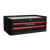 Premier AP28COMBO2BR Retro Style Topchest, Mid-Box Tool Chest & Rollcab Combination 10 Drawer - Black with Red Anodised Drawer Pulls