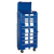 Premier AP28COMBO2BWS Retro Style Topchest, Mid-Box Tool Chest & Rollcab Combination 10 Drawer - Blue with White Stripes