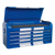 Premier AP41104BWS Retro Style Wide Topchest 4 Drawer - Blue with White Stripes