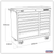 Superline Pro AP41169 Heavy-Duty Rollcab 16 Drawer - Red