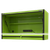 Superline Pro AP6103BE Black Edition Top Hutch & 2 Drawer Riser 1549mm