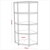 Sealey AP7150C 5-Level Corner Racking Unit 150kg Capacity Per Level
