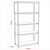 Sealey AP7200 5-Level Racking Unit 200kg Capacity Per Level