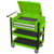 Superline Pro AP760MHV Heavy-Duty Mobile Tool & Parts Trolley with Lockable Top & 2 Drawers - Green