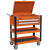 Superline Pro AP760MO Heavy-Duty Mobile Tool & Parts Trolley with Lockable Top & 2 Drawers - Orange