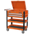 Superline Pro AP760MO Heavy-Duty Mobile Tool & Parts Trolley with Lockable Top & 2 Drawers - Orange