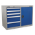 Premier Industrial API1103B Cabinet/Workstation with 5 Drawers & 1 Shelf