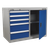 Premier Industrial API1103B Cabinet/Workstation with 5 Drawers & 1 Shelf