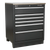 Premier APMSCOMBO6SS Corner Storage System with Stainless Worktop 1.71m