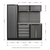 Superline Pro APMSSTACK02W Storage System with Wood Worktop 1.96m
