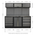 Superline Pro APMSSTACK07SS Storage System with Stainless Worktop 2.04m