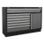 Superline Pro APMSSTACK09W Storage System with Pressed Wood Worktop 1.96m