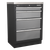 Superline Pro APMSSTACK17SS Storage System with Stainless Worktop 4.92m