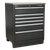 Premier APMSSTEEL Storage System with Stainless Worktop 5.58m