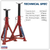 Sealey AS2500 Premier Axle Stands (Pair) 2.5 Tonne Capacity per Stand