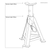 Sealey AS5000 Axle Stands (Pair) 5 Tonne Capacity per Stand