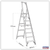Sealey AXL8 Industrial Step Ladder 8-Tread Aluminium - EN 131