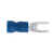 Sealey BT13 Easy-Entry Fork Terminal 3.7mm (4BA), Blue - Pack of 100