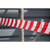 Sealey BTRW Non-Adhesive Hazard Warning Barrier Tape 80mm x 100m - Red/White