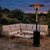 Dellonda DG1 Outdoor Garden Gas Patio Heater 13kW Commercial & Domestic Use, Black